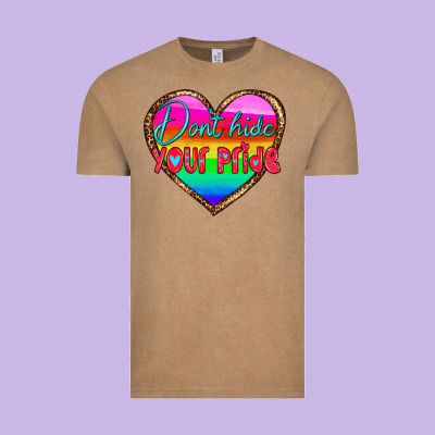 Dont Hide Your Pride Vintage Tee Designed By Hra Design Shop