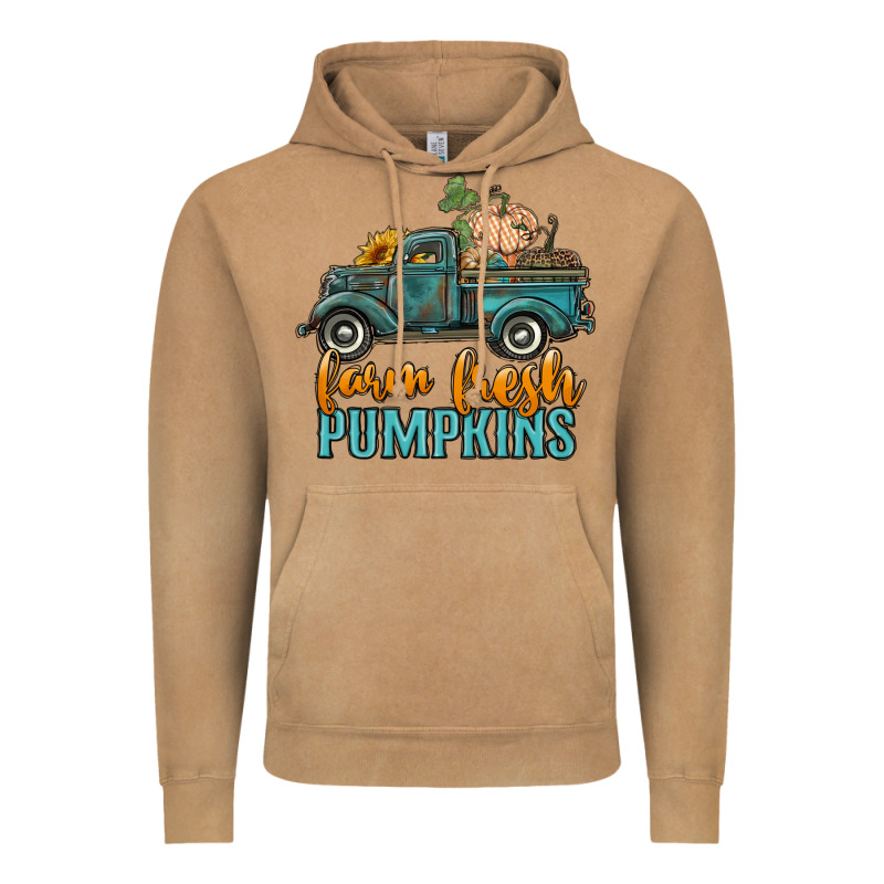 Farm Fresh Pumpkins Truck Vintage Hoodie by RanaPortraitStore | Teevron