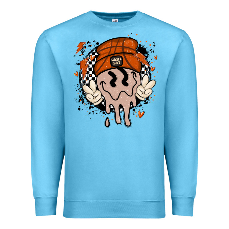 Basketball Game Day Premium Sweatshirt by MaliasSmallBusiness | Teevron
