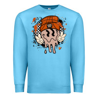 Ocean Blue basketball game day Premium Sweatshirt - MaliasSmallBusiness