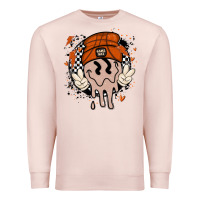 Pale Pink basketball game day Premium Sweatshirt - MaliasSmallBusiness