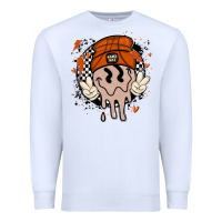 White basketball game day Premium Sweatshirt - MaliasSmallBusiness