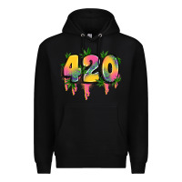 Black 420 cannabis Premium Hoodie - Artiststas