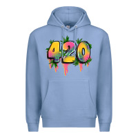 Colony Blue 420 cannabis Premium Hoodie - Artiststas