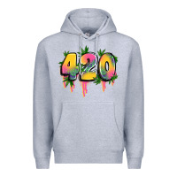 Heather Grey 420 cannabis Premium Hoodie - Artiststas