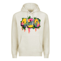 Oatmeal Heather 420 cannabis Premium Hoodie - Artiststas