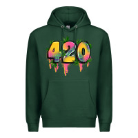 Sports Green 420 cannabis Premium Hoodie - Artiststas