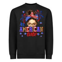Black All American babe Heavyweight Sweatshirt - Neo Western