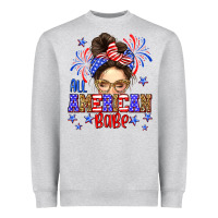 Heather Grey All American babe Heavyweight Sweatshirt - Neo Western