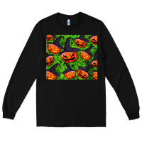 Black halloween pumpkin tumbler Long Sleeve Tee - BundleAndBundleShop