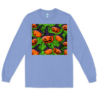 Colony Blue halloween pumpkin tumbler Long Sleeve Tee - BundleAndBundleShop