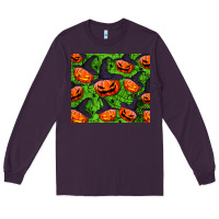 Plum halloween pumpkin tumbler Long Sleeve Tee - BundleAndBundleShop