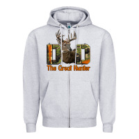 Heather Grey Western Dad The Great Deer Hunter Zipper Hoodie - LillyAllenDesigns
