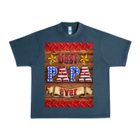 Midnight Navy best papa ever air freshener Urban Heavy Tee - HRA Design Shop