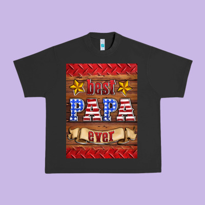 Best Papa Ever Air Freshener Urban Heavy Tee Designed By Hra Design Shop