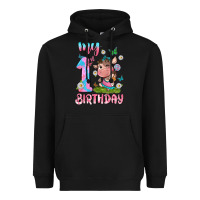 Black my 1 st birthday with little cute cow Heavyweight Hoodie - NancyCooperArtShop
