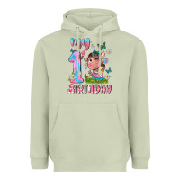 Matcha my 1 st birthday with little cute cow Heavyweight Hoodie - NancyCooperArtShop