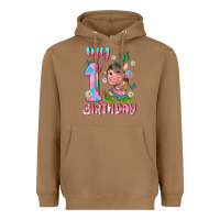 Toasted Coconut my 1 st birthday with little cute cow Heavyweight Hoodie - NancyCooperArtShop
