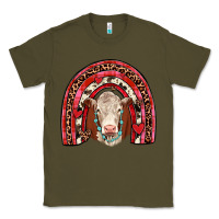 Army Green valentines hereford rainbow Classic Tee - JahusDesignShop
