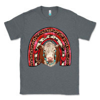 Charcoal Heather valentines hereford rainbow Classic Tee - JahusDesignShop