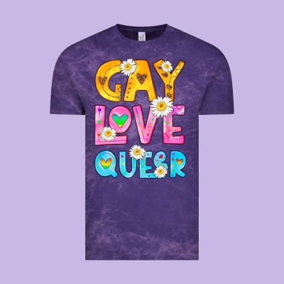 Gay Love Queer Vintage Tee Designed By Hra Design Shop