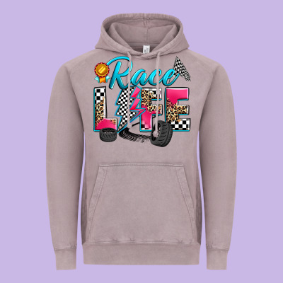 Race Life Vintage Hoodie Designed By Zillion Design Studio