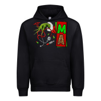 Black Christmas Character Nurse Urban Hoodie - NancyCooperArtShop