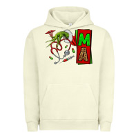 Pigment Pistachio Christmas Character Nurse Urban Hoodie - NancyCooperArtShop