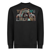 Black yeehaws and heilnaws Heavyweight Sweatshirt - SublimationCraftShop