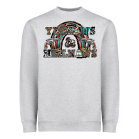Heather Grey yeehaws and heilnaws Heavyweight Sweatshirt - SublimationCraftShop