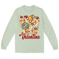 Matcha be my valentine with playing cards and key Long Sleeve Tee - AdoDesignShop