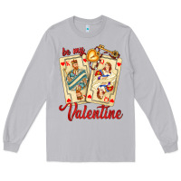 Moon Dust be my valentine with playing cards and key Long Sleeve Tee - AdoDesignShop