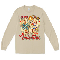 Mushroom be my valentine with playing cards and key Long Sleeve Tee - AdoDesignShop