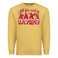 Antique Gold all you need is love Premium Sweatshirt - NancyCooperArtShop