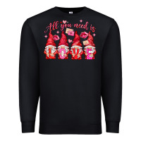 Black all you need is love Premium Sweatshirt - NancyCooperArtShop
