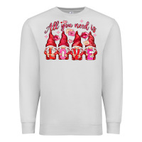Dove Grey all you need is love Premium Sweatshirt - NancyCooperArtShop