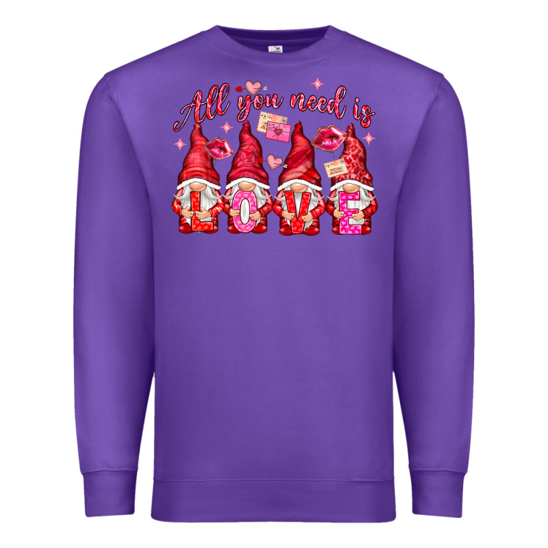 All You Need Is Love Premium Sweatshirt by NancyCooperArtShop | Teevron