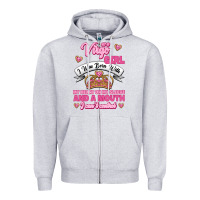 Heather Grey as a virgo girl zodiac girls Zipper Hoodie - Jasminsmagicworld