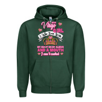 Sports Green as a virgo girl zodiac girls Zipper Hoodie - Jasminsmagicworld