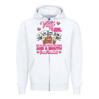 White as a virgo girl zodiac girls Zipper Hoodie - Jasminsmagicworld