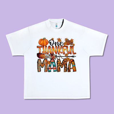 One Thankful Mama Urban Heavy Tee Designed By Racoondesign