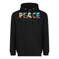 Black peace be with you cross Heavyweight Hoodie - NancyCooperArtShop