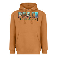 Meerkat peace be with you cross Heavyweight Hoodie - NancyCooperArtShop