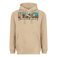 Mushroom peace be with you cross Heavyweight Hoodie - NancyCooperArtShop