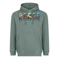 Sage peace be with you cross Heavyweight Hoodie - NancyCooperArtShop