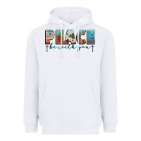 White peace be with you cross Heavyweight Hoodie - NancyCooperArtShop