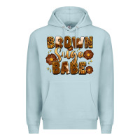 Blue Mist brown suga babe Premium Hoodie - Artiststas