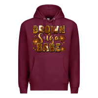 Burgundy brown suga babe Premium Hoodie - Artiststas