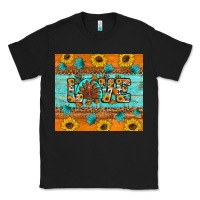 Black Sunflower Leopard Thanksgiving Love Classic Tee - Artiststas
