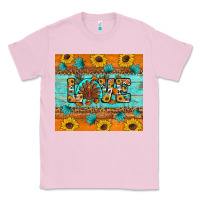 Bubblegum Pink Sunflower Leopard Thanksgiving Love Classic Tee - Artiststas